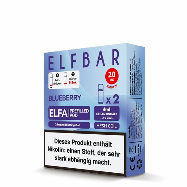 ELFA CP Prefilled Pod- Blueberry