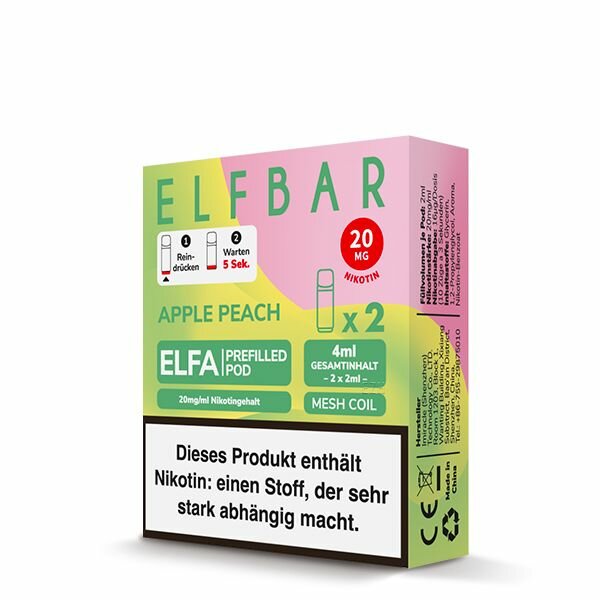 ELFA CP Prefilled Pod- Apple Peach