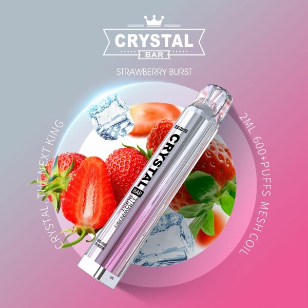 Crystal bar 600 Strawberry Burst