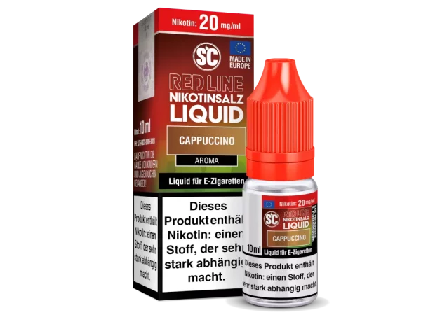 SC-Red Line- Cappuccino - Nikotinsalz Liquid 10 mg