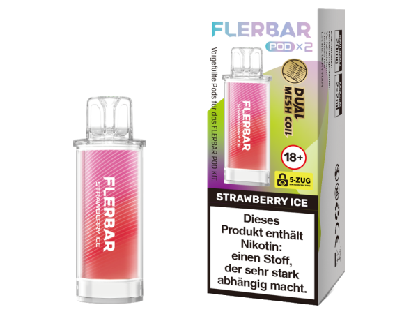 Flerbar Pod - Strawberry Ice