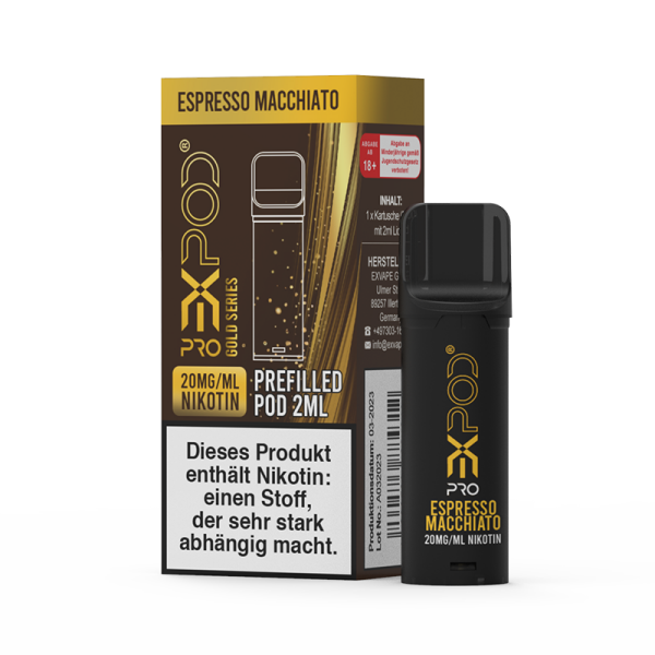 Expod Pro POD 20mg - Gold Series - Espresso Macchiato