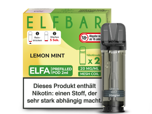 ELFA CP Prefilled Pod- Lemon Mint