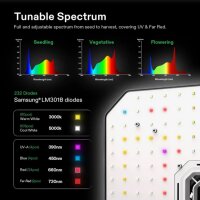 VIVOSUN Growbox Komplettset - 120 x 120 x 200 cm