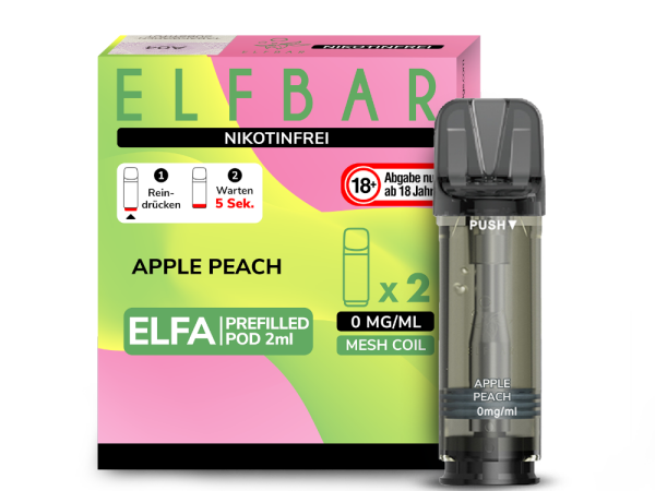 ELFA CP Prefilled Pod - Apple Peach 0mg